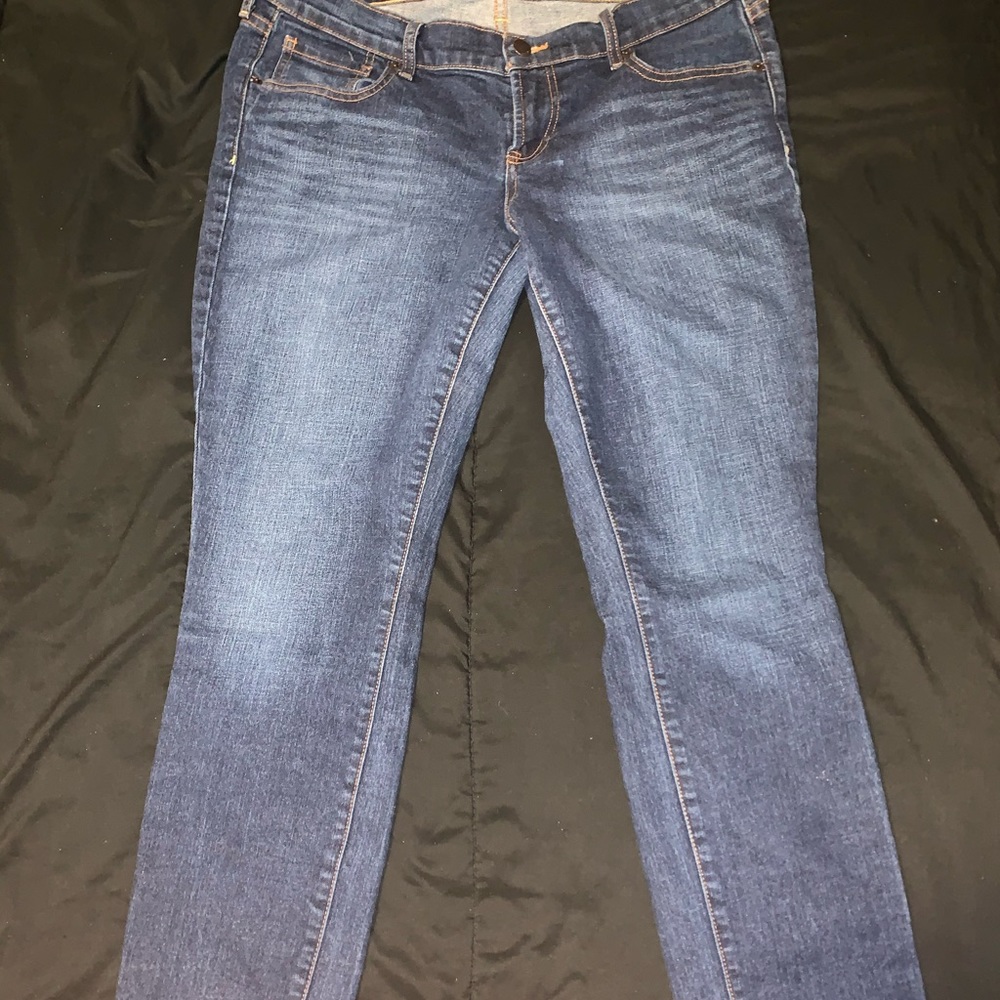 Dark blue jeans